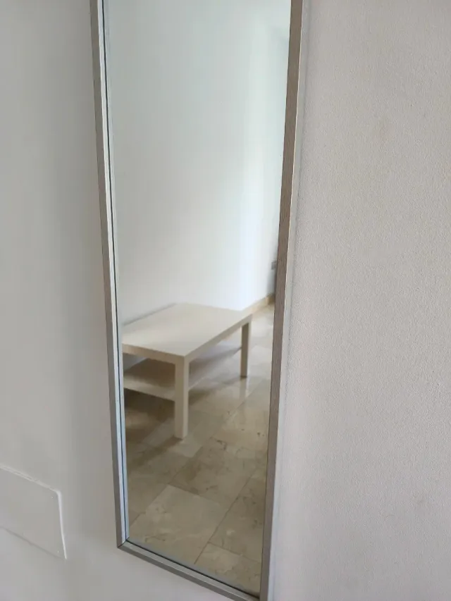 Espejo de pared Ikea plateado