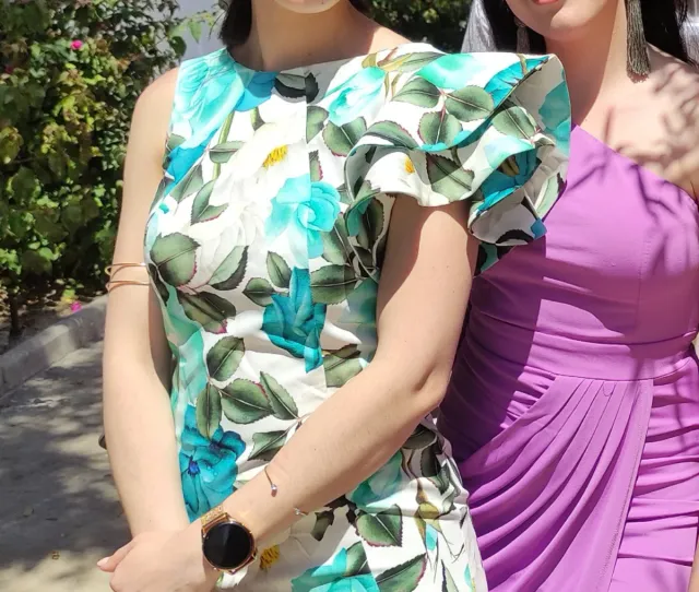 Vestido floral espalda descubierta