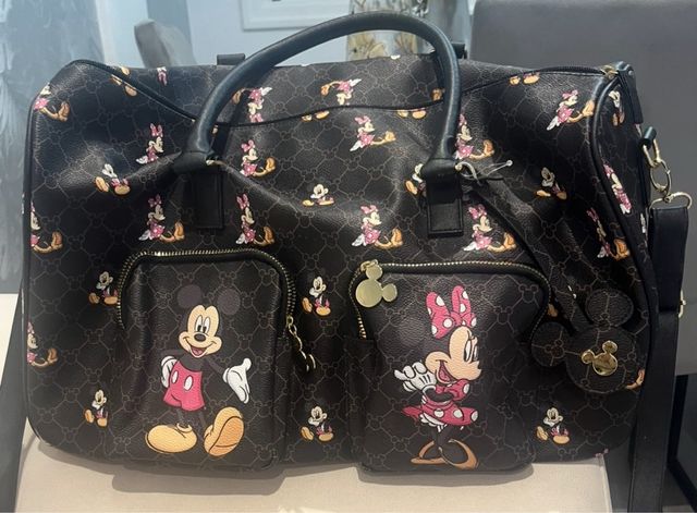 Bolsa Viaje Mickey Minnie Mouse Mediana
