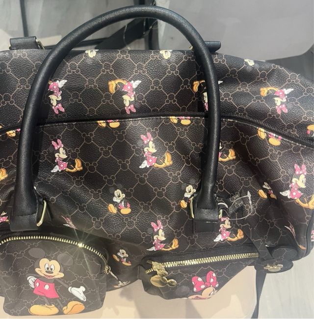 Bolsa Viaje Mickey Minnie Mouse Mediana