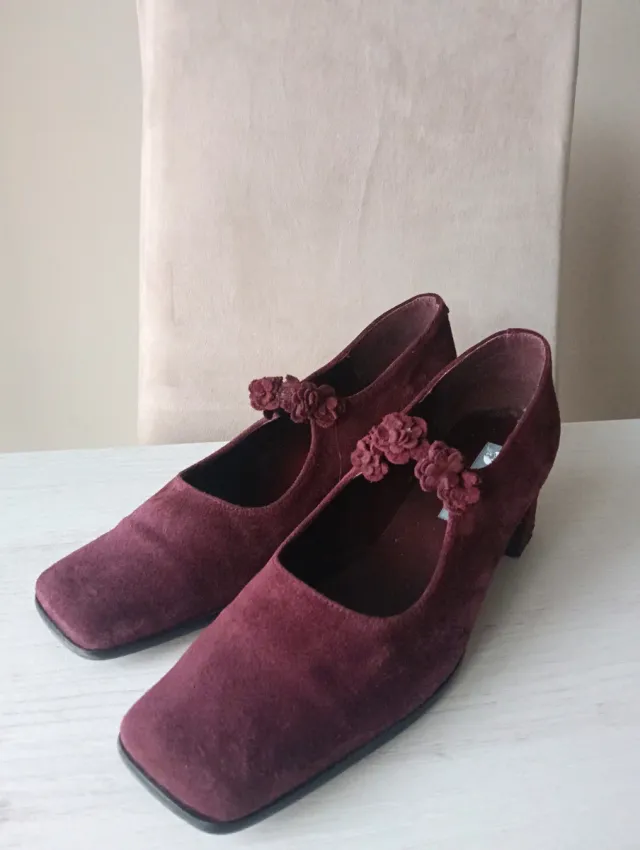 Zapatos mujer María Jaén burdeos de ante Talla 40