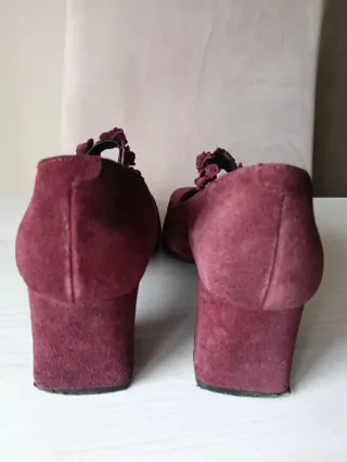Zapatos mujer María Jaén burdeos de ante Talla 40