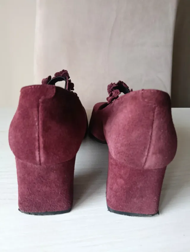 Zapatos mujer María Jaén burdeos de ante Talla 40