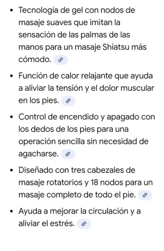 Masajeador Pies Gel HoMedics Shiatsu Calor