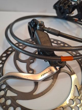 Freno disco hidráulico trasero bicicleta