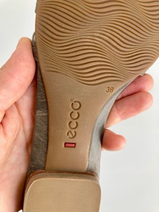 Sandalias ECCO Piel Gris Vintage Talla 38 Mujer