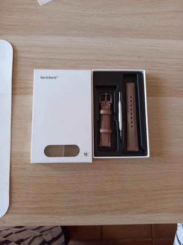 Correa de cuero GerbGorb marrón 18mm