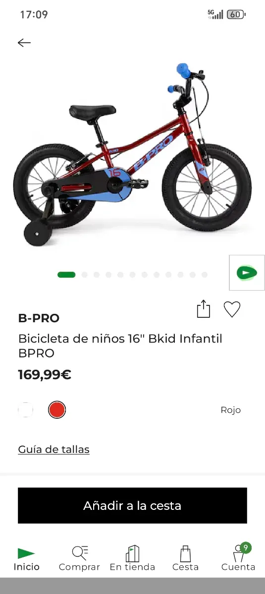 Bicicleta infantil B-PRO 16 Bkid