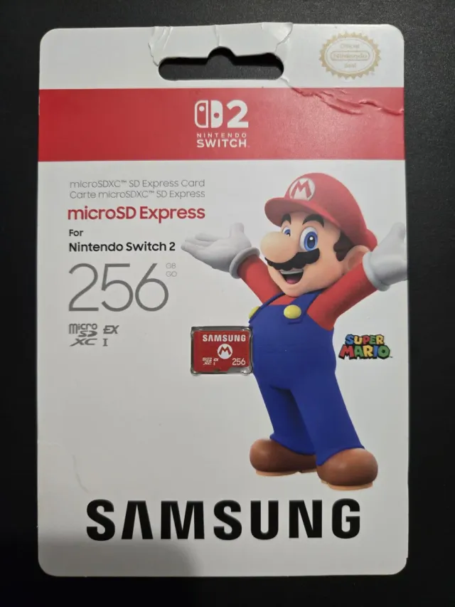 Tarjeta microSDXC Samsung 256GB para Switch 2.