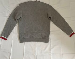 Sudadera Kappa Media Cremallera Gris Vintage