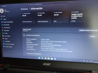 Portátil Acer i5-7200U 8GB 240GB SSD
