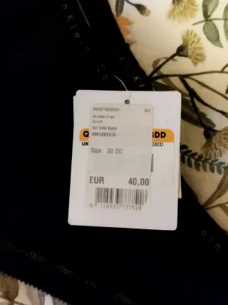 Sujetador Balconette Calvin Klein Negro