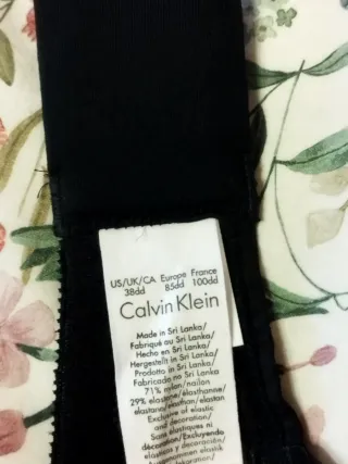 Sujetador Balconette Calvin Klein Negro