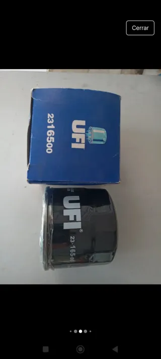 Filtro de Aceite UFI 2316500 Nuevo