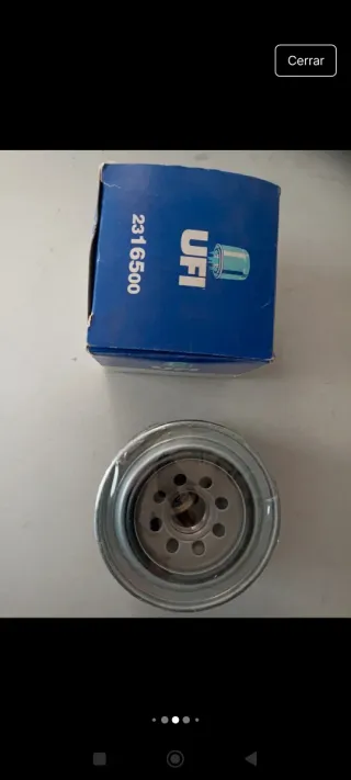 Filtro de Aceite UFI 2316500 Nuevo