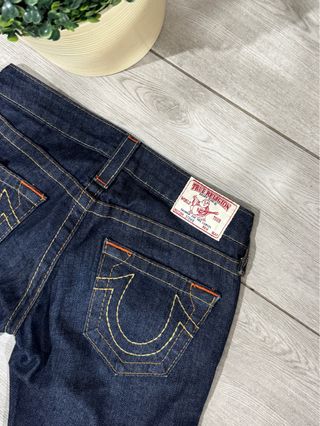Jeans True Religion vita bassa blu