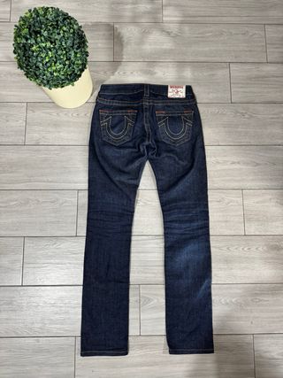 Jeans True Religion vita bassa blu