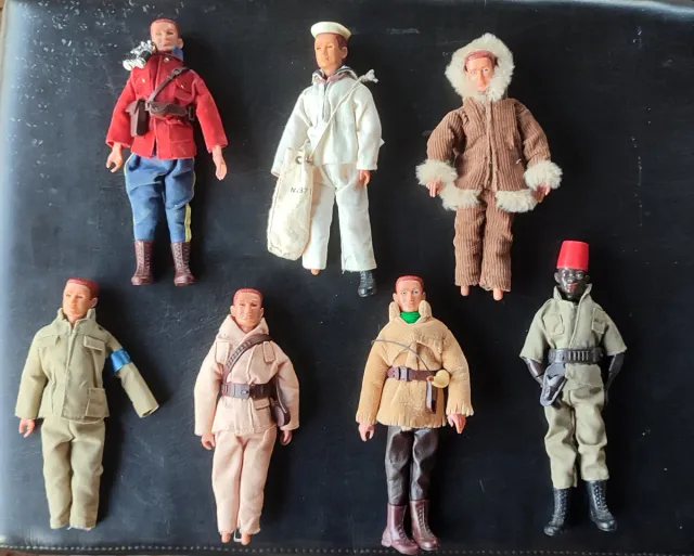 Lotto di 11 figure Madelman anni '70