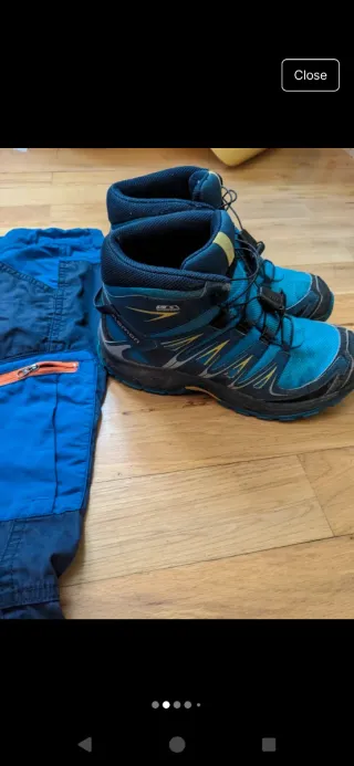 Botas y Pantalones Montaña Niño 6-8 Años