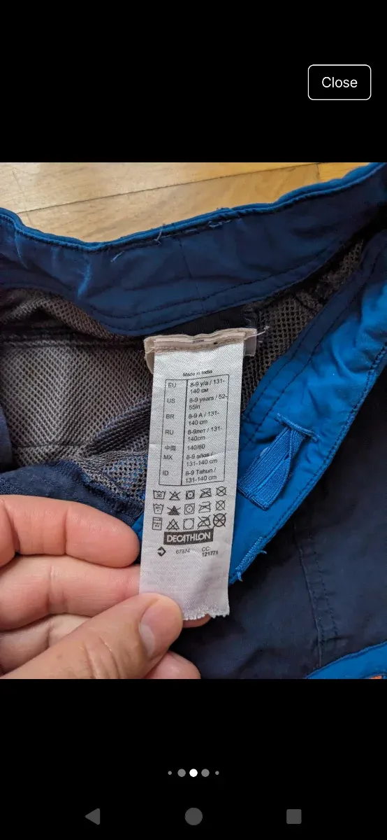 Botas y Pantalones Montaña Niño 6-8 Años