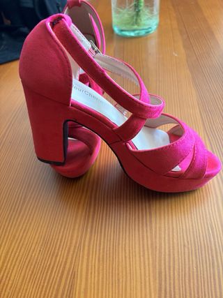 Zapatos de tacón fucsia talla 37