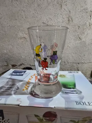 Set 6 Bicchieri Vetro Fantasia Frutta