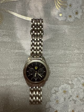 Reloj Ferrari Cronógrafo Negro y Plateado