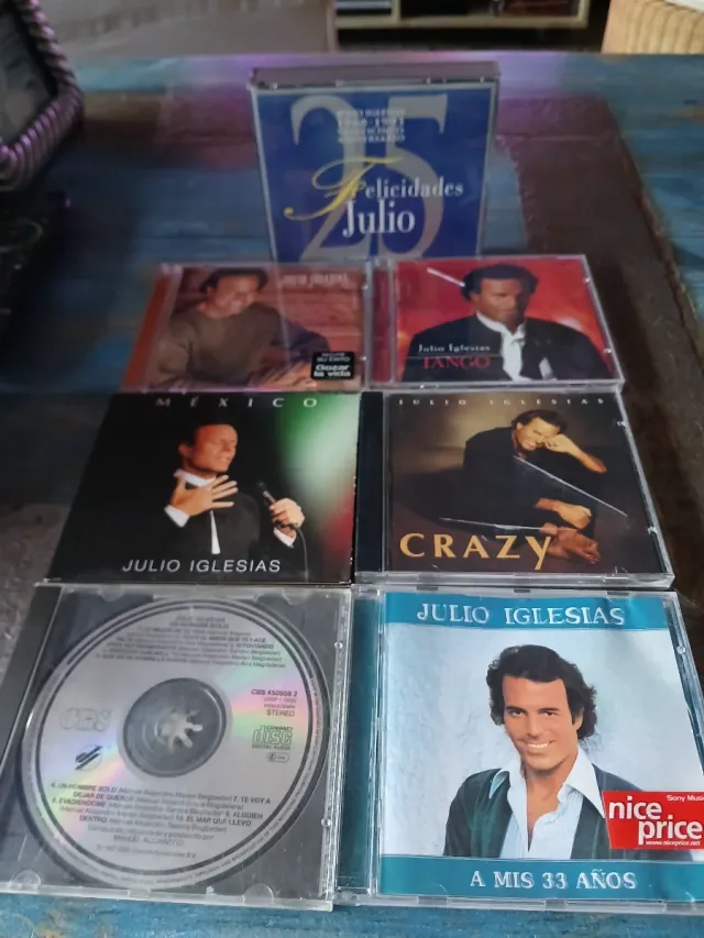 Lote 8 CDs Julio Iglesias