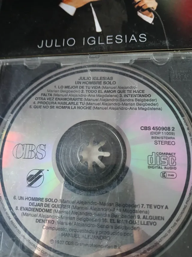 Lote 8 CDs Julio Iglesias