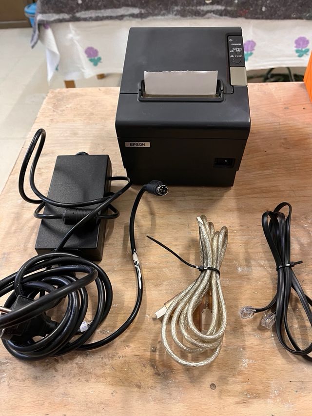 Impresora Tickets Epson TPV Negra/Gris