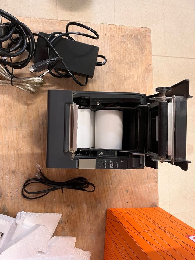 Impresora Tickets Epson TPV Negra/Gris