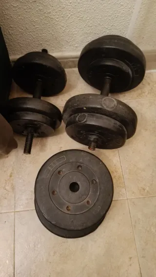 Mancuernas 35kg en discos