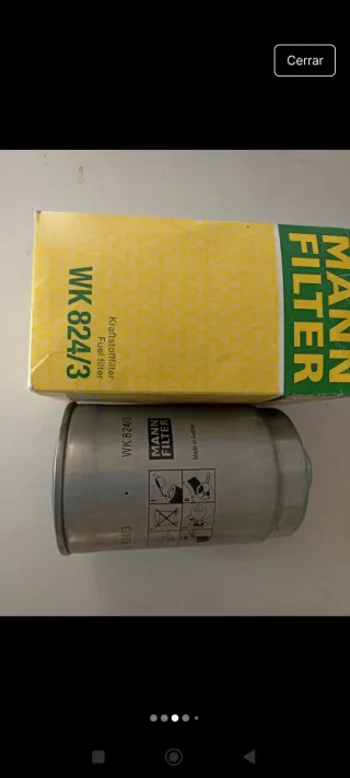 Filtro Gasoil Mann Filter WK 824/3