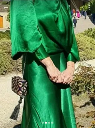 Falda y blusa Zara verde