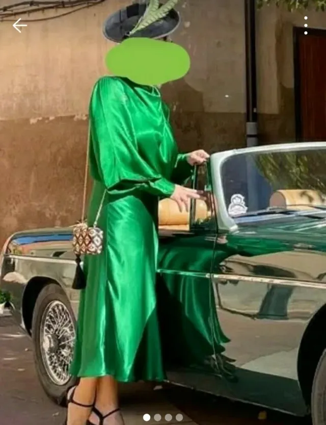 Falda y blusa Zara verde