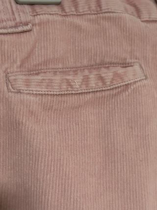 Pantalón de campana micropana Zara rosa