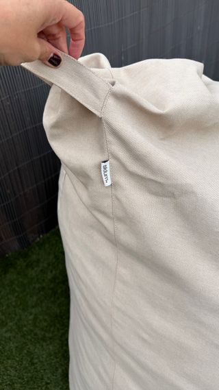 Puf de jardín Sklum beige
