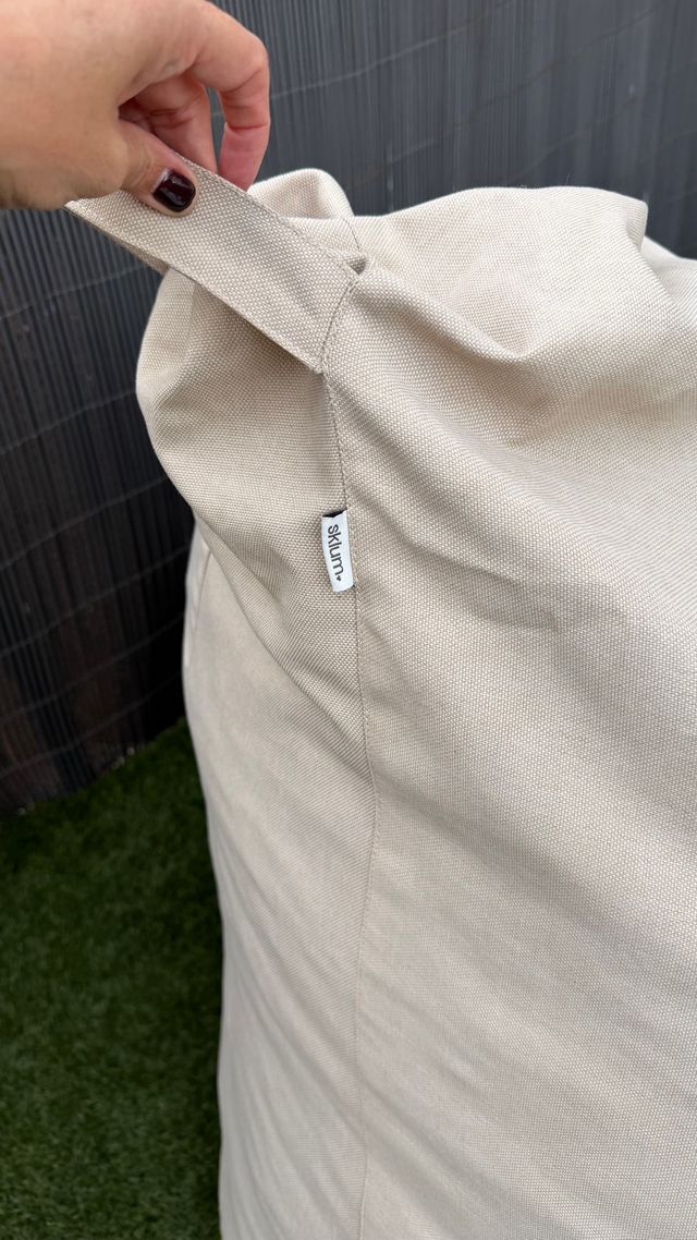 Puf de jardín Sklum beige
