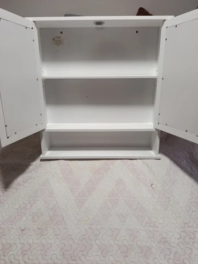 Estante de baño blanco