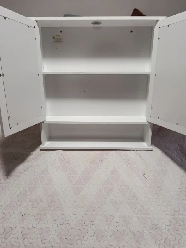 Estante de baño blanco