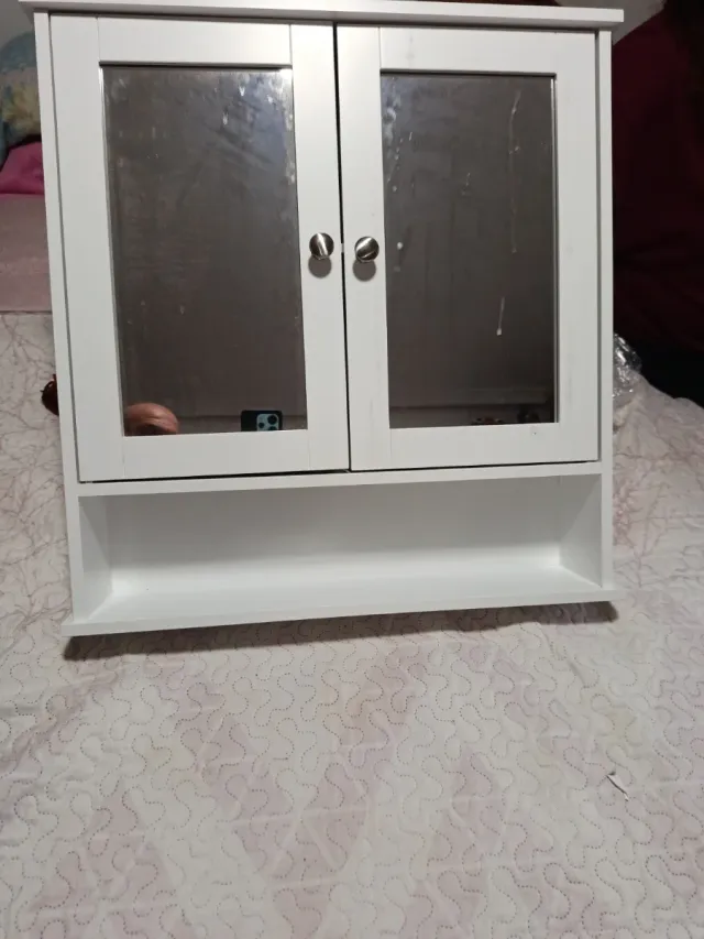 Estante de baño blanco