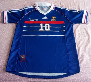 Camiseta Vintage Francia Adidas Mundial 98, Zidane