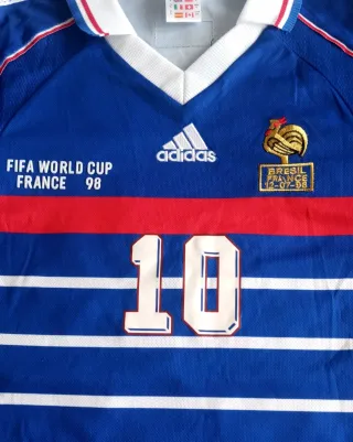 Camiseta Vintage Francia Adidas Mundial 98, Zidane
