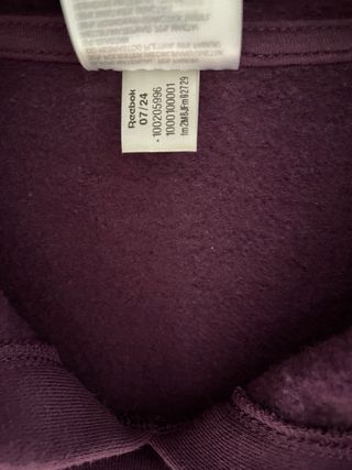 Sudadera Reebok Morada Talla L