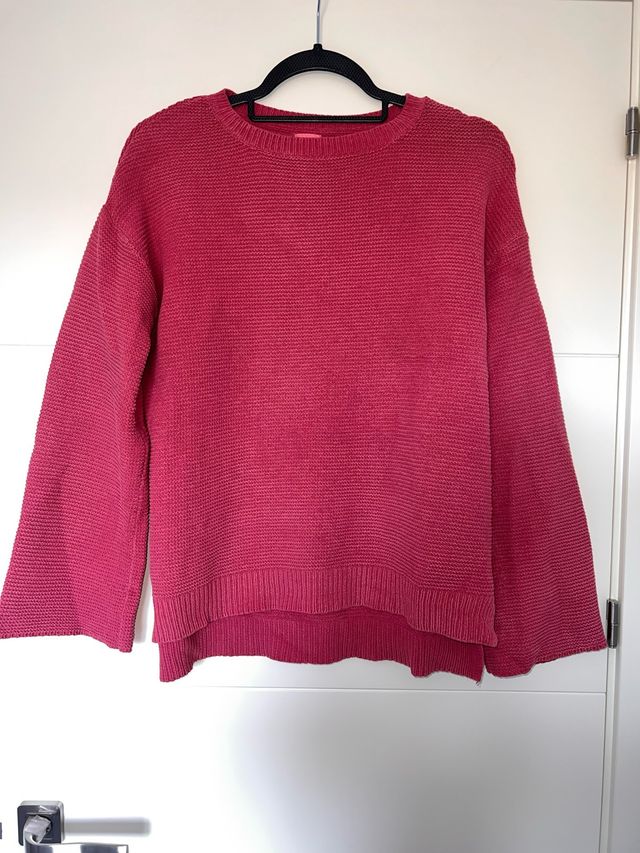 Jersey lana mujer rosa talla única