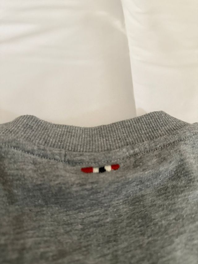 Sudadera Napapijri Gris Logo Bandera