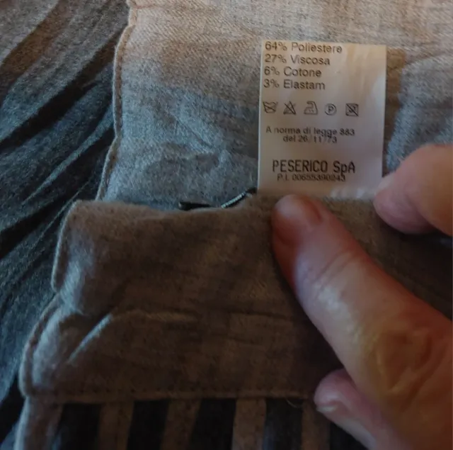 Sciarpa/mantella Peserico PME con frange