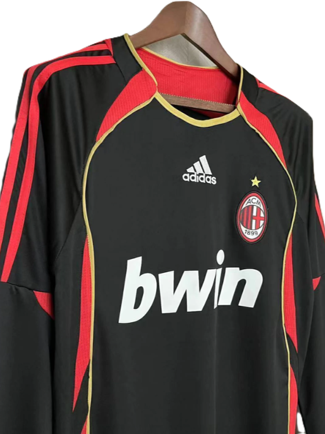 Camiseta AC Milan Manga Larga Negra Bwin 07/08