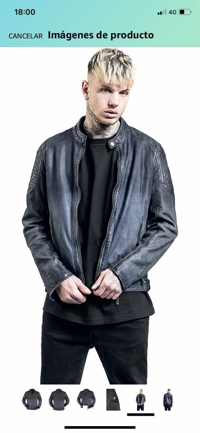 Chaqueta Piel Gipsy Hombre Talla S Nueva