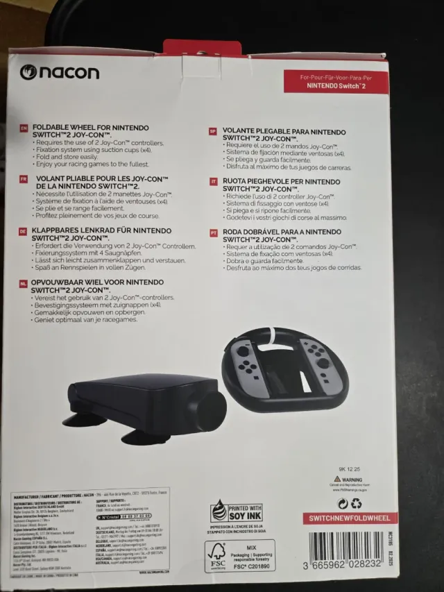 Volante Nacon para Nintendo Switch 2 Joy-Con